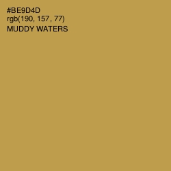 #BE9D4D - Muddy Waters Color Image